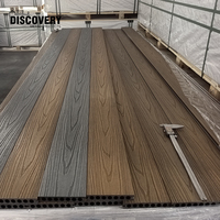 Revêtement de sol extérieur en WPC imperméable et antidérapant, terrasse en composite PE pour jardin, patio et piscine