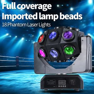 18*10w Rgbw 4in1 Dmx faisceau stroboscopique Laser Led effet Club tête mobile Dj Disco événement scène lumière - Product Image 4