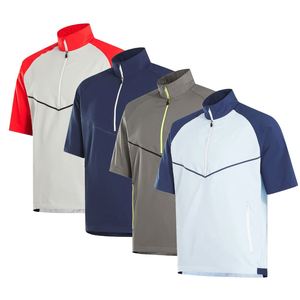 Sudadera con Capucha de Golf para Hombre, Diseño Personalizado, de Alta Calidad, Secado Rápido, Manga Corta, Impermeable, para Deportes al Aire Libre, con Cierre de 1/4 - Product Image 1