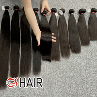 GShair – mèches de cheveux vierges et bruts, avec cuticules alignées, mèches de cheveux humains, vente en gros de cheveux brésiliens vierges en vison, échantillon gratuit