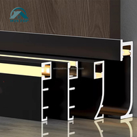 Plinthe lumineuse LED en aluminium avec éclairage LED intégré, profil en alliage d'aluminium pour plinthe lumineuse LED