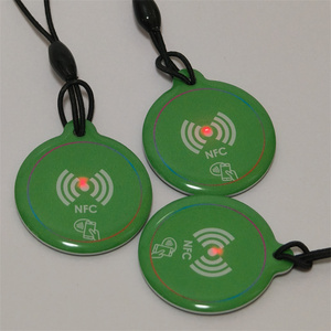 Sự kiện khuyến mãi chết cắt hình khóa cửa khách sạn dẫn và nút báo động NFC keyfob 13.56MHz Keychain NFC Key tag - Product Image 4