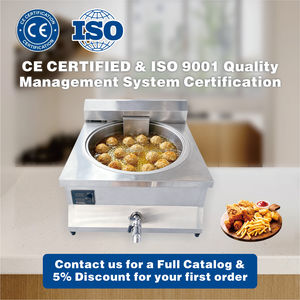 <span class=keywords><strong>Friteuse</strong></span> Ronde Double Température Hansu 15L avec Affichage Numérique et Contrôle de Température, Facile à Démonter, en Acier Inoxydable SUS304, Machine à Snacks Électrique - Product Image 4
