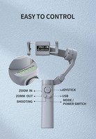 Estabilizador de Gimbal para Selfies con Control por Aplicación, Plegable, Seguimiento Facial y Batería de 2200 mAh para iPhone