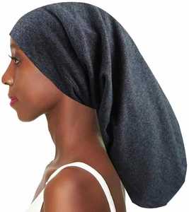 <span class=keywords><strong>Bonnet</strong></span> de nuit doublé de satin, turban plissé, <span class=keywords><strong>bonnet</strong></span> <span class=keywords><strong>pour</strong></span> <span class=keywords><strong>dreadlocks</strong></span>, <span class=keywords><strong>bonnet</strong></span> cylindrique <span class=keywords><strong>pour</strong></span> dormir, chapeau ample <span class=keywords><strong>pour</strong></span> la perte de cheveux, hommes et femmes, avec élastique - Product Image 4