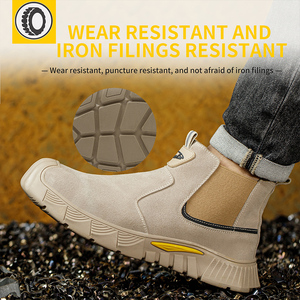 Zapatos de Seguridad para Soldadura para Hombre, Botas de Seguridad Antideslizantes con Puntera de Acero, Antiaplastamiento, Antipinchazos, Resistentes al Desgaste - Product Image 4