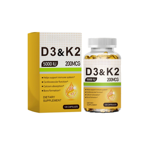 Cápsulas de Gel Suave de Aceite de Pescado con Vitamina D3 y K2 - Product Image 1