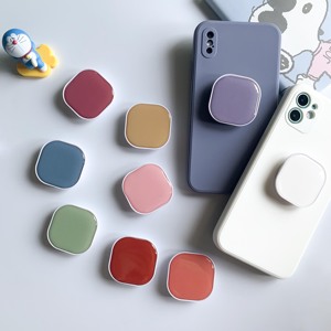 Pegangan Ponsel Persegi Logo Kustom Pemegang Ponsel Epoksi Warna Solid Soket Telepon Poppings Cetak Digital HD - Product Image 5