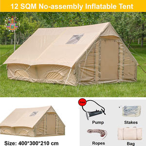 Tente gonflable d'été <span class=keywords><strong>de</strong></span> <span class=keywords><strong>camping</strong></span> en plein air Oxford 420D tente <span class=keywords><strong>de</strong></span> fête à ouverture automatique rapide et étanche à une chambre à coucher - Product Image 2