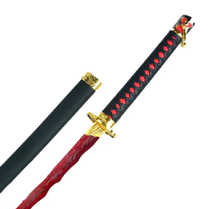Venta caliente Kidults juegos de rol <span class=keywords><strong>Okina</strong></span> Rivers sangre espada de madera hecha a mano accesorios juguete Katana espadas para Cosplay jugando niños - Product Image 6