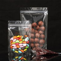 Hersluitbare Zakken Food Grade Doorzichtige Zip Lock Verpakking Voor Voedsel Noten Snack Gedroogde Vruchten Stand-Up Zakje