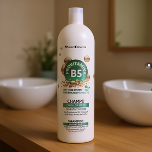 Thader <span class=keywords><strong>Pharma</strong></span> Shampoo Nutriente per il Corpo con Provitamina B5, Omega 9, Aloe Vera e Olio di Jojoba, Sistema Anti-Crespo - Product Image 3