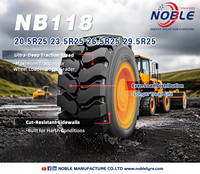Pneu de chargeuse L5 à bande de roulement super profonde NB118 avec flanc résistant aux coupures, pneu de chargeuse robuste pour l'exploitation minière, les carrières, les bulldozers et les niveleuses