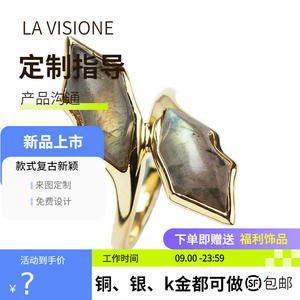 Bague personnalisée en argent 925 avec cristaux de strass et pierres précieuses, artisanat italien, bijoux électro-plaqués vintage, mode simple pour femmes - Product Image 4