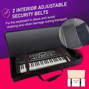 BSCI Factory BSCI Wholesale for JC-100-<b>88</b> <b>88</b>-<b>Key</b> Electric <b>Piano</b> <b>Keyboard</b> with Soft Case & Gig Bag - Product Image 4