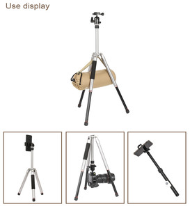 Trépied professionnel multifonction pour appareil photo, support de téléphone, mini trépied léger pour téléphone portable N2 rouge OBO - Product Image 4