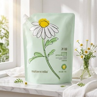 Pochette de recharge souple et écologique avec bec verseur, imprimée en héliogravure personnalisée, finition mate, étanche et durable, pour lotions et liquides, emballage OEM