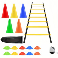 Échelle de vitesse agile pour l'entraînement de football, 12 sections, en plastique souple et écologique, 6m, pour le basketball, les obstacles, le sport, la remise en forme et la course à pied