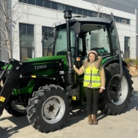 BITSMANN ATK754 75HP EURO V Tracteur de jardin avec certificat E-MARK et COC Roue 4WD Solution ultime pour l'entretien du jardin