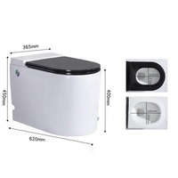 Toilettes automatiques autonettoyantes sur le sol, Bidet automatique sans réservoir, salle de bain intelligente, cuvette de toilette