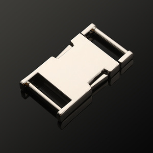 Boucle de fermeture en métal Q015-25 argent noir durable pour sacs - Product Image 3