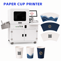 Impresora Automática de Vasos de Papel de Una Sola Pasada con Tinta UV CMYK, Registro Preciso, Logotipo Personalizado, Fabricación de Vasos de Alta Velocidad