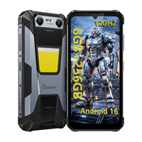 Téléphone robuste Fossibot F106 Plus avec écran LCD HD+ de 6,7 pouces 120 Hz, 8 Go + 256 Go, batterie de 12000 mAh, Android 16, caméra de vision nocturne