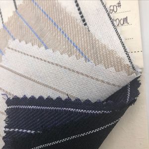 Lote de Tela de Lino y Algodón a Rayas para Camisas de Hombre, Rollo de Tela de Lino y Algodón - Product Image 5