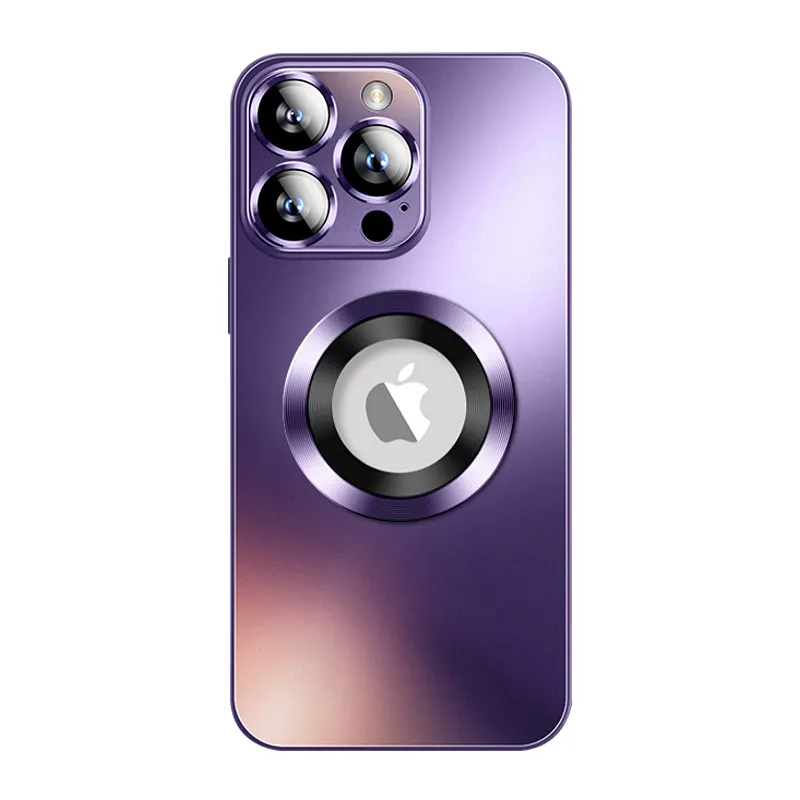 Lüks kablosuz şarj kamera Lens koruma telefonu iPhone için kılıf 15 14 13 12 11 Pro Max sert AG mat manyetik kapak Fundas