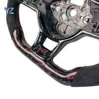 Volant en fibre de carbone YZ avec compteur de vitesse LED pour Volkswagen MK7 MK6 MK5 Golf R GTI GTS GTD GTE Polo GTI Golf 7 Golf 6