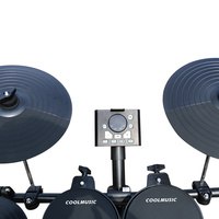 Instrument de musique DD4, batterie électronique portable en aluminium avec peaux de vache pour la pratique à domicile