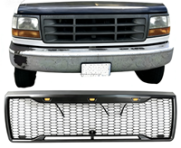 Accessoires extérieurs pour pick-up, kits de carrosserie, calandre avant pour F150 92 93 94 95 96 1992 1993 1994 1995 1996