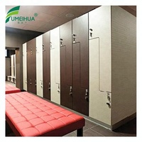 Casier HPL pour étudiants avec revêtement en poudre, assemblé, pour stockage personnel, avec serrure électronique, serrure à clé, cadenas, étanche, durable, ignifuge