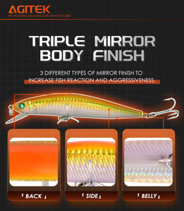 Leurre de pêche classique de 150 mm, appâts de qualité japonaise, <span class=keywords><strong>jerkbait</strong></span>, basse, brochet, swimbait, leurre professionnel - Product Image 4