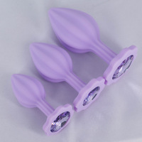 Ensemble de Plugs Anaux pour Femmes en Silicone Étanche, Couleurs et Tailles Personnalisables, 3 Pièces, Jouet Adulte, Plug Anal de Pénétration, Dildo Gay