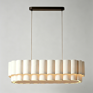 <span class=keywords><strong>Luminaire</strong></span> <span class=keywords><strong>suspendu</strong></span> japonais créatif Wabi Sabi LED blanc chaud, protection des yeux, tissu + métal, installation facile, salon, style français - Product Image 1