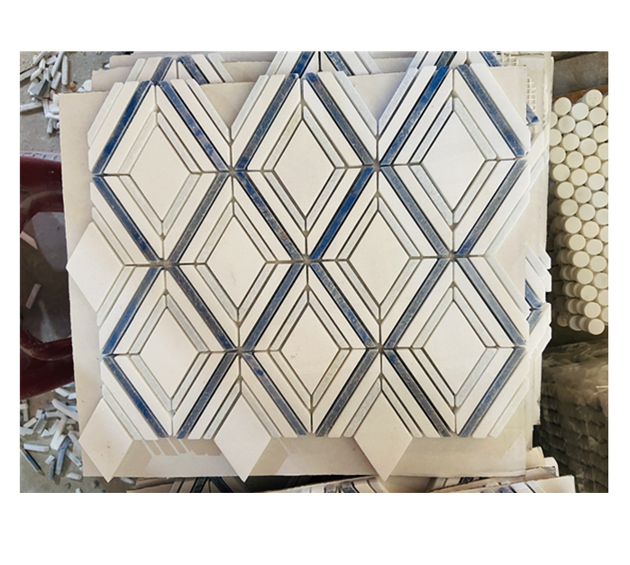 blue marble mosaic tile