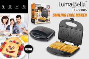 LumaBella笑脸制造商家庭早餐制造商不锈钢三明治制造商LB-58005 - Product Image 2