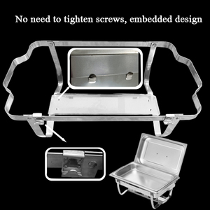 Calentadores <span class=keywords><strong>de</strong></span> Alimentos <span class=keywords><strong>de</strong></span> Acero Inoxidable para Cocina Comercial, Chafing Dishes <span class=keywords><strong>de</strong></span> 9L, Set <span class=keywords><strong>de</strong></span> Buffet a Gas, Equipo <span class=keywords><strong>de</strong></span> Catering para Fiestas y Cocina - Product Image 3