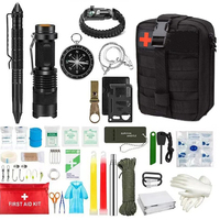 Fourniture d'une trousse de survie 45 en 1 Outils d'équipement de survie tactique EDC Trousses de premiers soins