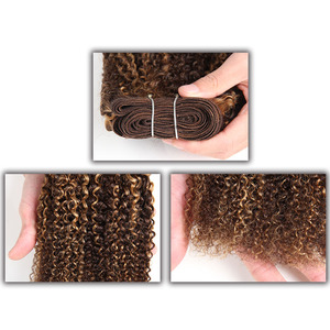 Extensions de cheveux humains brésiliens Remy, bouclés afro crépus, 1 pièce, double trame, 100g, sans produits chimiques ni colorants - Product Image 3