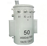 Transformador de Distribución Toroidal Sumergido en Aceite de Baja Pérdida de 25 kVA y 13.8 kV para Montaje en Poste, Suministro del Fabricante