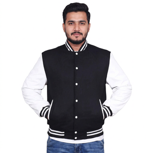Veste universitaire vintage en laine chenille brodée sur mesure OEM pour hommes, veste bomber universitaire - Product Image 1