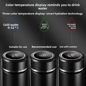 Tasse isotherme intelligente avec affichage de la température, séparation du thé, isolation thermique 12-24 heures, en acier inoxydable - Product Image 3