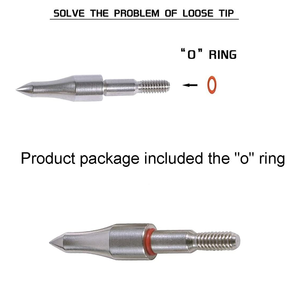 Titik lapangan panahan 100/125/150 biji-bijian, titik lapangan 9/32 "5/16" 19/64 ", sekrup baja tahan karat di ujung lapangan panahan - Product Image 3