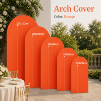 Housse en tissu polyester pour arche de mariage, drapé décoratif haute élasticité pour photographie, housse anti-poussière extérieure, ensemble de fond de scène en forme de U