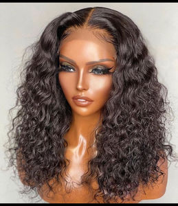 Peluca de cabello humano rizado Natural, pelo Natural con malla Frontal Hd, Pelo Rizado virgen indio, barata, venta al por mayor - Product Image 4