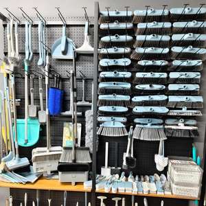 Produttore all'ingrosso della scopa della testa della scopa di plastica degli accessori degli strumenti di pulizia della famiglia - Product Image 4