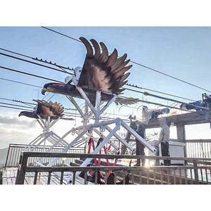 Équipement de parc d'attractions professionnel pour adultes, aire de jeux extérieure de grande taille, parc d'aventure, tyrolienne volante - Product Image 3