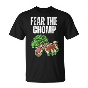 T-shirt d'Halloween Fear The Chomp Gator, noir, taille adulte - Product Image 2